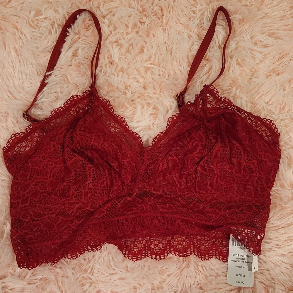 Red Lace Bralette